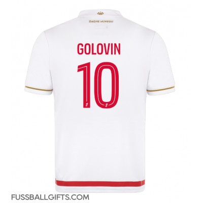 AS Monaco Aleksandr Golovin #10 Fußballbekleidung Heimtrikot 2025-26 Kurzarm AS Monaco Aleksandr Golovin #10 Fußballbekleidung Heimtrikot 2025-26 Kurzarm